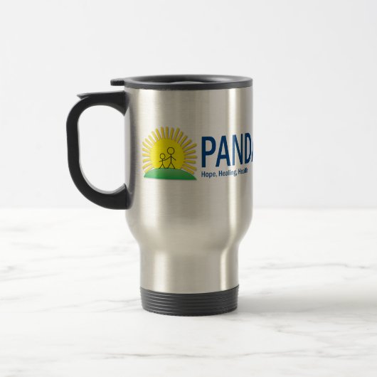PANDAS Netz-.org-Reise-Tasse - grundlegend Reisebecher (Links)