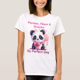 Pandas, Nickerchen & Snacks - Funny Niedlich Panda T-Shirt