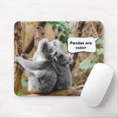 Pandas oder Koala - die niedlicher sind? Mousepad (Mit Mouse)