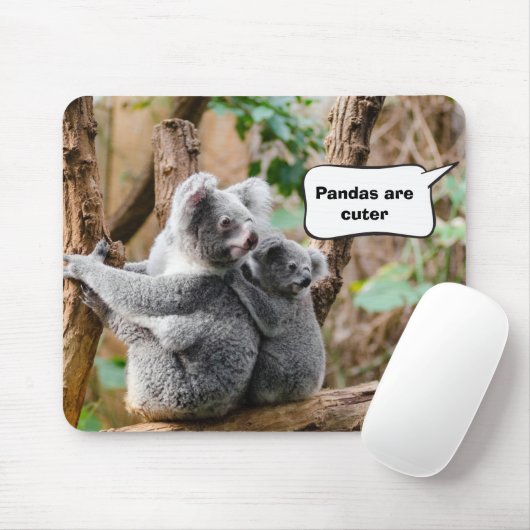 Pandas oder Koala - die niedlicher sind? Mousepad (Mit Mouse)