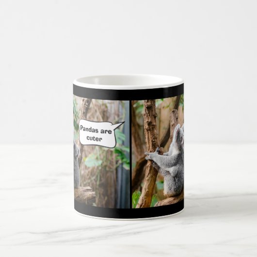 Pandas oder Koalas - Was sind niedlicher? Kaffeetasse (Mittel)