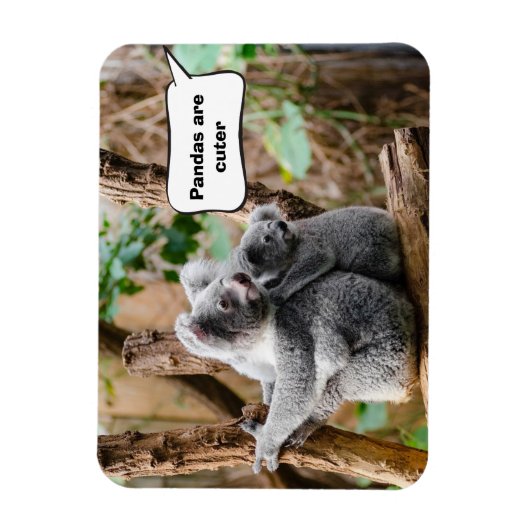 Pandas oder Koalas - Was sind niedlicher? Magnet (Vertikal)