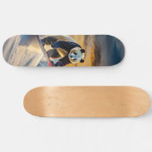 Pandas on Snowboards Design von Rich AMeN Gill Skateboard (Horizontal)