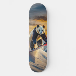 Pandas on Snowboards Design von Rich AMeN Gill Skateboard