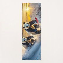 Pandas on Snowboards Design von Rich AMeN Gill