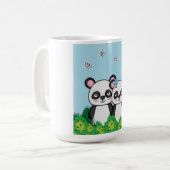 Pandas-Paar Kaffeetasse (Vorderseite Links)
