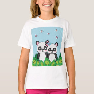Pandas-Paar T-Shirt