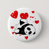 Pandas "Panda Bären" "Panda bear baby" "kawaii pan Button (Vorderseite)