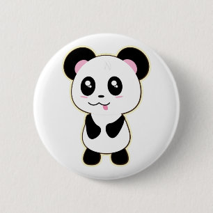 Pandas "Panda Bären" "Panda bear baby" "kawaii pan Button