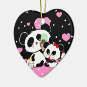Pandas "Panda Bären" "Panda bear baby" "kawaii pan Keramikornament (Links)