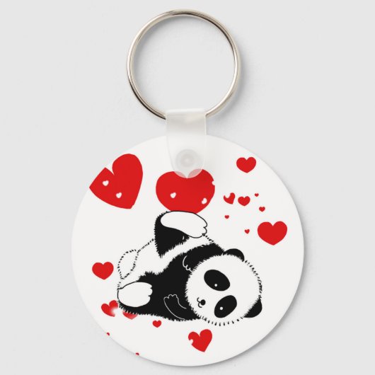 Pandas "Panda Bären" "Panda bear baby" "kawaii pan Schlüsselanhänger (Vorderseite)