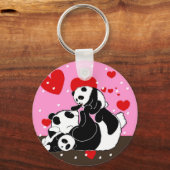 Pandas "Panda Bären" "Panda bear baby" "kawaii pan Schlüsselanhänger (Vorderseite)