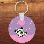 Pandas "Panda Bären" "Panda bear baby" "kawaii pan Schlüsselanhänger (Vorderseite)