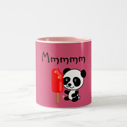 Pandas "Panda Bären" "Panda bear baby" "kawaii pan Zweifarbige Tasse (Mittel)