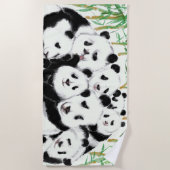 Pandas - Pandemie - Big Hugs Strandtuch (Vorderseite)