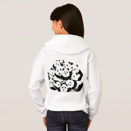 Pandas - Pandemie - Big Hugs - Zeichnend Sammlung Hoodie (Schwarz voll)