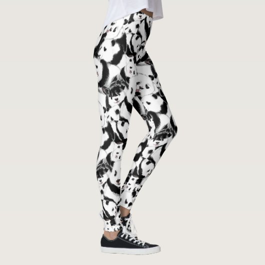 Pandas - Pandemie - Big Hugs - Zeichnend Sammlung Leggings (Rechts)