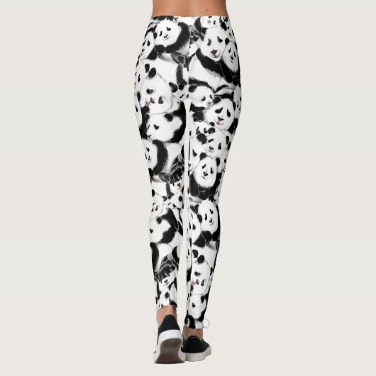 Pandas - Pandemie - Big Hugs - Zeichnend Sammlung Leggings (Rückseite)