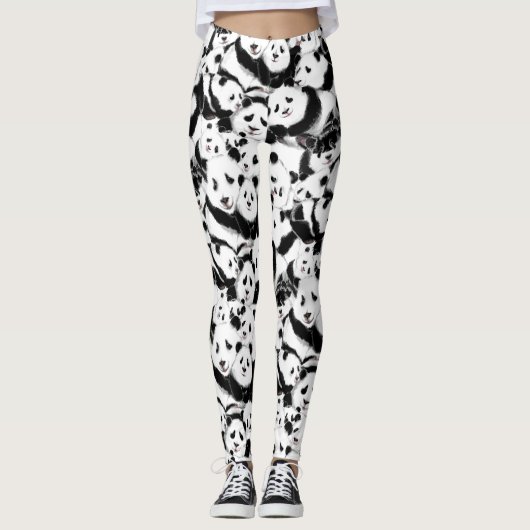Pandas - Pandemie - Big Hugs - Zeichnend Sammlung Leggings (Vorderseite)