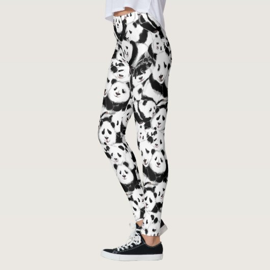 Pandas - Pandemie - Big Hugs - Zeichnend Sammlung Leggings (Links)