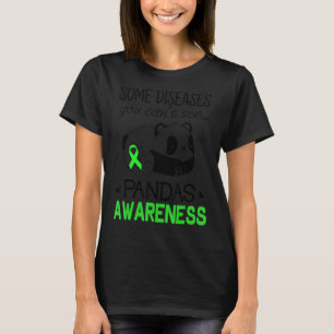 Pandas Pans Awareness Green Ribbon Pans Disease T-Shirt