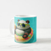 Panda's Poolside Chill Kaffeetasse (Vorderseite Links)