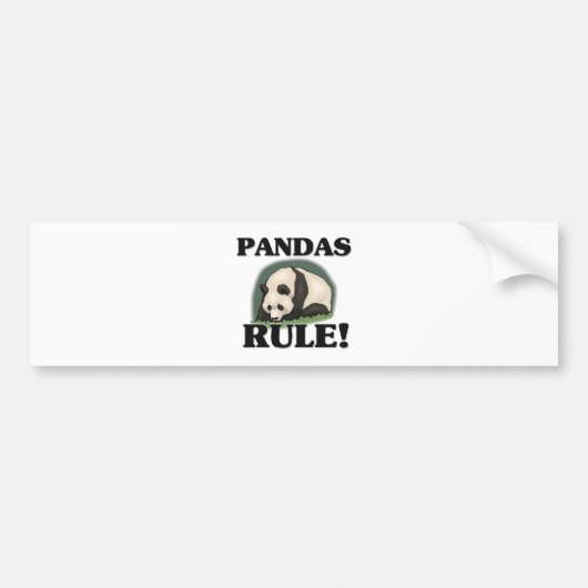 PANDAS Regel! Autoaufkleber (Vorne)