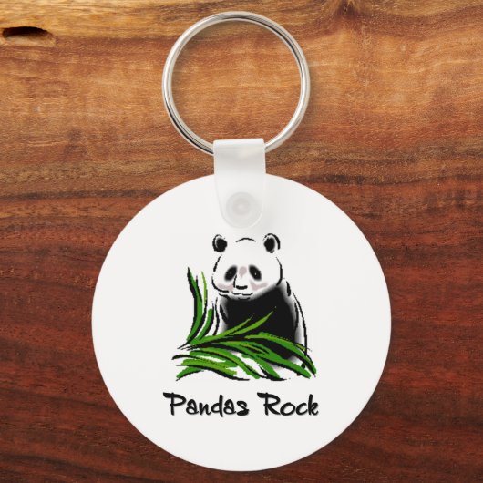Pandas Rock Schlüsselanhänger (Vorderseite)