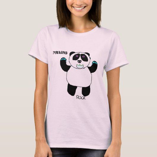 PANDAS ROCK TSHIRT (Vorderseite)