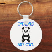 Pandas sind Cool Schlüsselanhänger (Vorderseite)