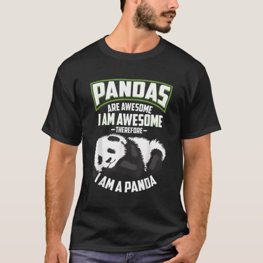 Pandas sind Phantastisch, dass ich ein Panda-Bär b T-Shirt (Vorderseite)