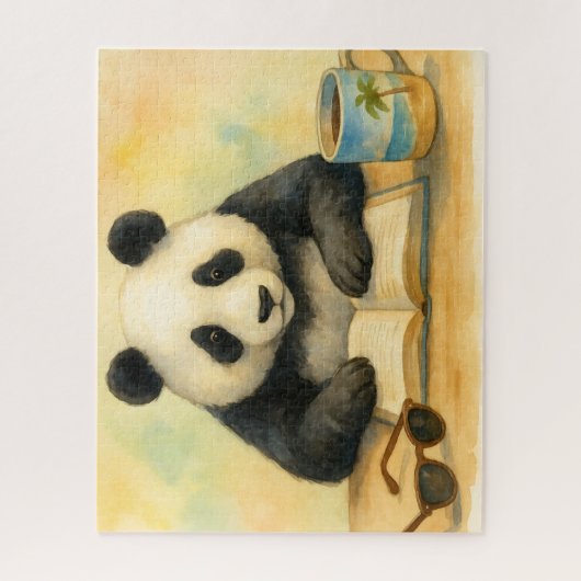 Pandas Sommerstudie Puzzle (Vertikal)
