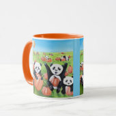 Pandas und Pumpkins Fall Tasse (Vorderseite Links)