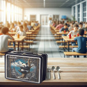 Panda's waldreiche Perch: Bambus stellt sich zurüc Metall Brotdose