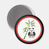 Panda's Weihnachtsessen! Magnet (Vorderseite/Rückseite)