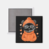 Pandas With Hearts Love Valentine's Day Women Hear Magnet (Vorderseite/Rückseite)