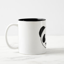 Pandaskizze-Tasse Zweifarbige Tasse