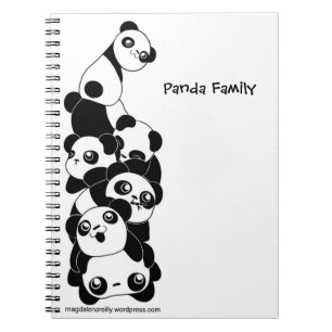 Pandastic Panda-Notizbuch Notizblock