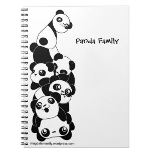 Pandastic Panda-Notizbuch Notizblock