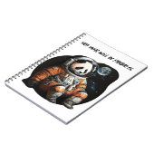 Pandastisches Journal. Space Panda Notebook Notizblock (Linke Seite)