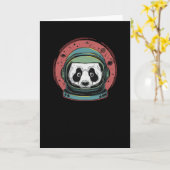 Pandastronaut Karte (Gelbe Blume)