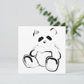 Pandatinte Einladung (Stehend Vorderseite)