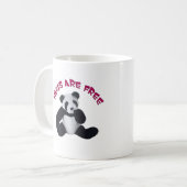 Pandaumarmung Kaffeetasse (Vorderseite Links)