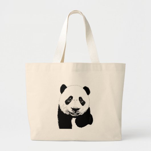 Pandazeichnen Jumbo Stoffbeutel (Vorne)