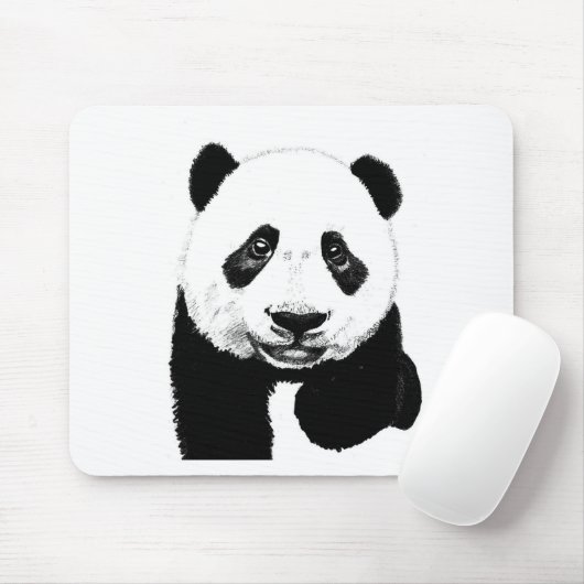 Pandazeichnen Mousepad (Mit Mouse)