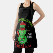 Pandemic That Stole Christmas Ugly Gift Xmas Virus Schürze (InSitu)