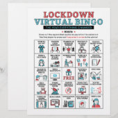 Pandemic Year Quarantine Bingo Lockdown Aktivitäte (Vorne/Hinten)