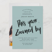 Pandemie Abschluss Foto Party Einladung (Vorne/Hinten)