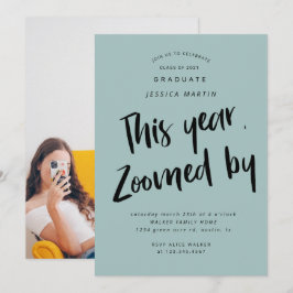 Pandemie Abschluss Foto Party Einladung