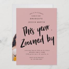 Pandemie Abschluss Foto Party Einladung